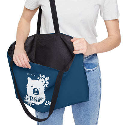 Personalized In My Mama Bear Era Weekender Tote Bag Blue, Gift for Mom    - HolidayShoppingFinds