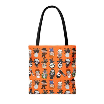 Halloween Killers Tote Bag, Horror Movie Villains Handbag, Horror Movie Fan Gift, Trick or Treat Orange Bag    - HolidayShoppingFinds