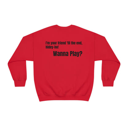 Chucky Wanna play? Halloween Unisex Sweatshirt Costume S-5XL    - HolidayShoppingFinds