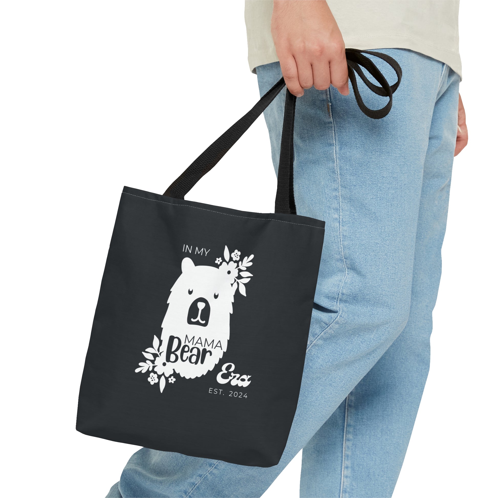 Personalized In My Mama Bear Era Tote Bag Gray Gift For Mom    - HolidayShoppingFinds