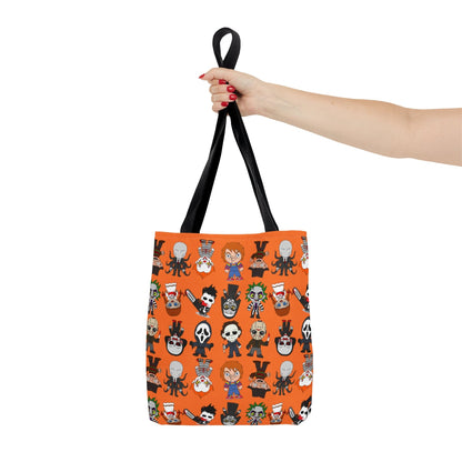 Halloween Killers Tote Bag, Horror Movie Villains Handbag, Horror Movie Fan Gift, Trick or Treat Orange Bag    - HolidayShoppingFinds