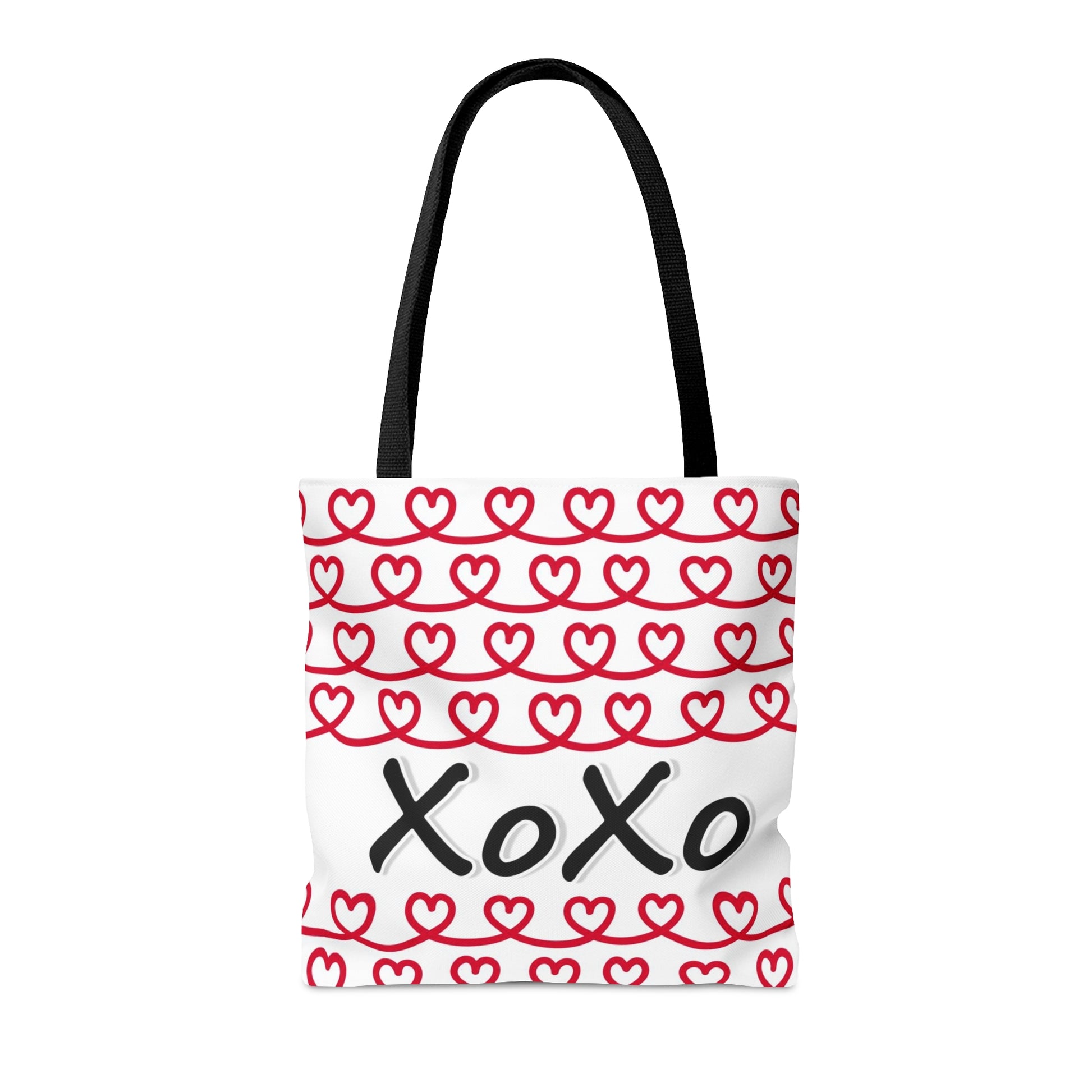 Love Red Hearts Hand Tote Bag - Valentine's Day Tote Bag Gift    - HolidayShoppingFinds