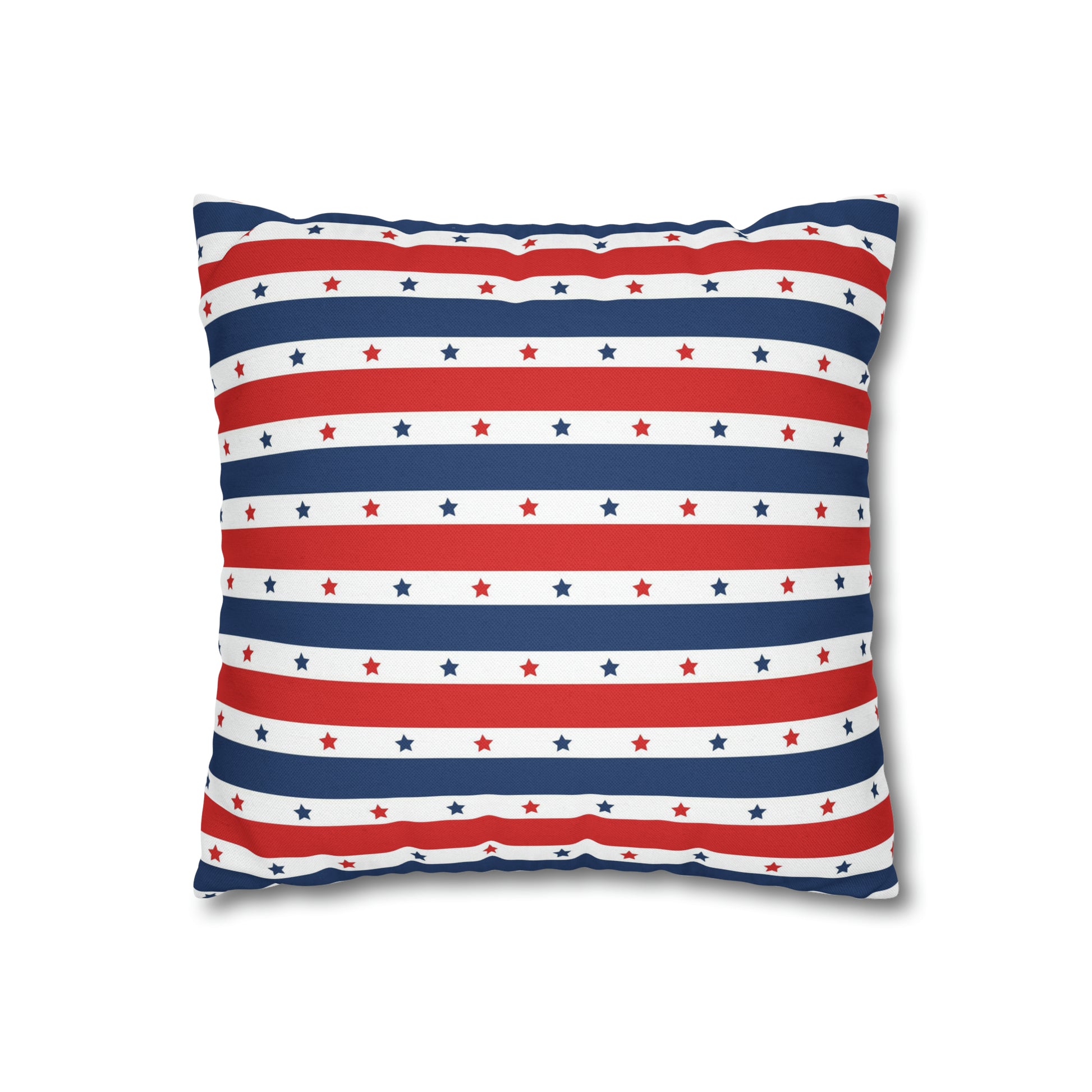 Patriotic Pillowcase, Stars &  Stripes American Flag Accent Pillow Cover, Veterans 4th of July Memorial Day Home Decor    - HolidayShoppingFinds