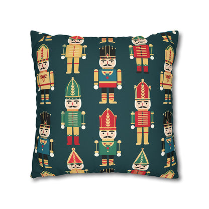 Christmas Nutcrackers Pillowcase, Holiday Accent Green Pillow Case, Nutcracker Pillow Cover, Holiday Gift    - HolidayShoppingFinds