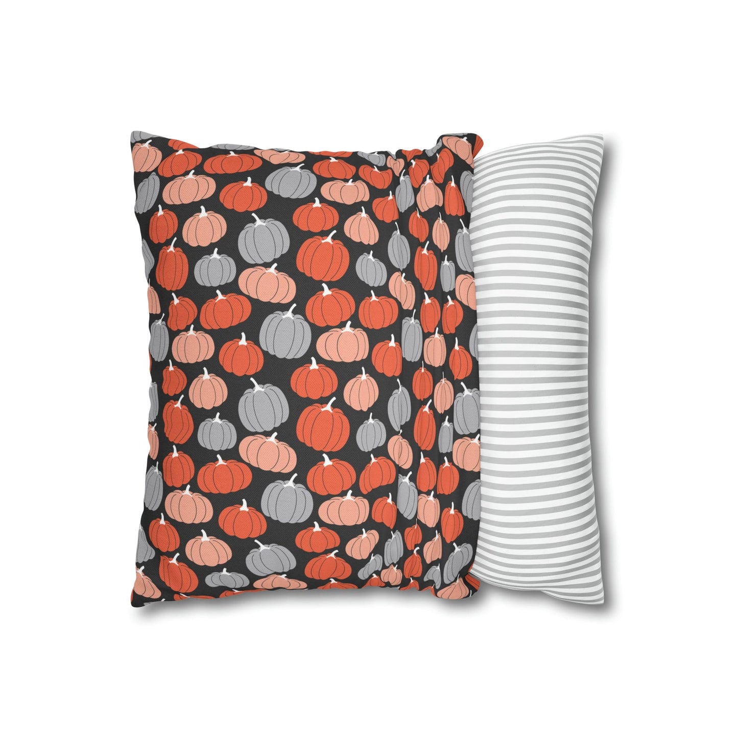 Pumpkins Square Pillow Case Throw Cover, Fall Accent Pillow    - HolidayShoppingFinds