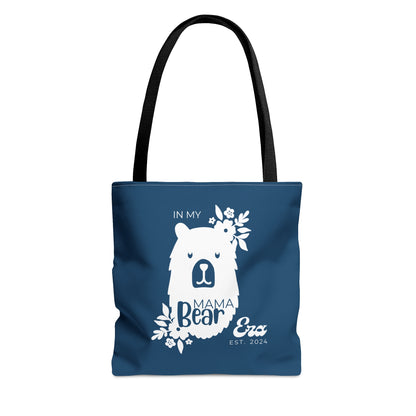 Personalized In My Mama Bear Era Tote Bag Blue, Gift For Mom Small   - HolidayShoppingFinds