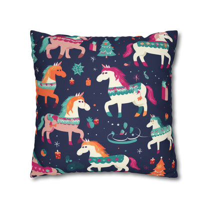 Magical Unicorn Pillowcase, Blue Accent Pillow Case Cover Cushion    - HolidayShoppingFinds