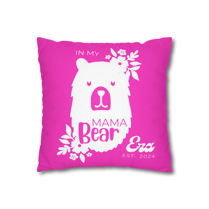 Personalized In My Mama Bear Era Pillowcase Pink, Gift For Mom    - HolidayShoppingFinds