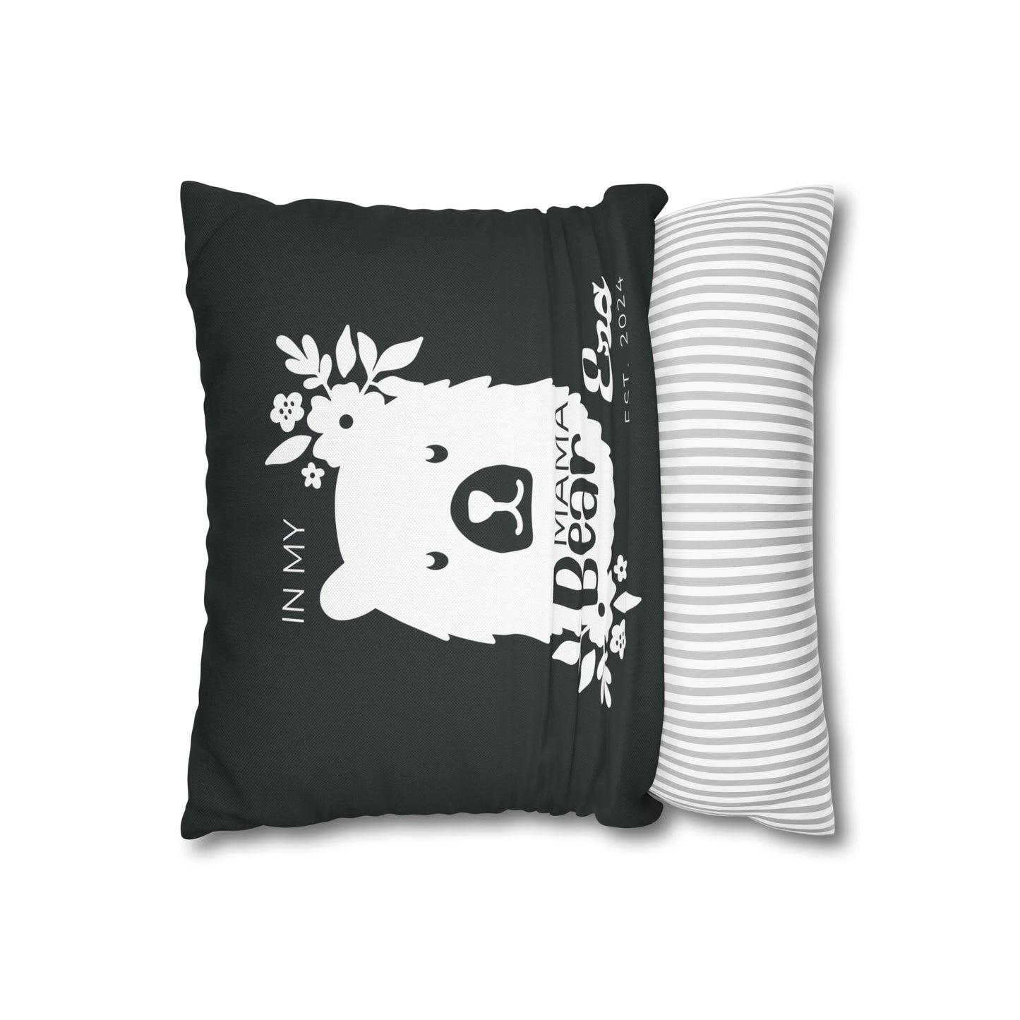 Personalized In My Mama Bear Era Pillowcase Gray, Gift For Mom    - HolidayShoppingFinds