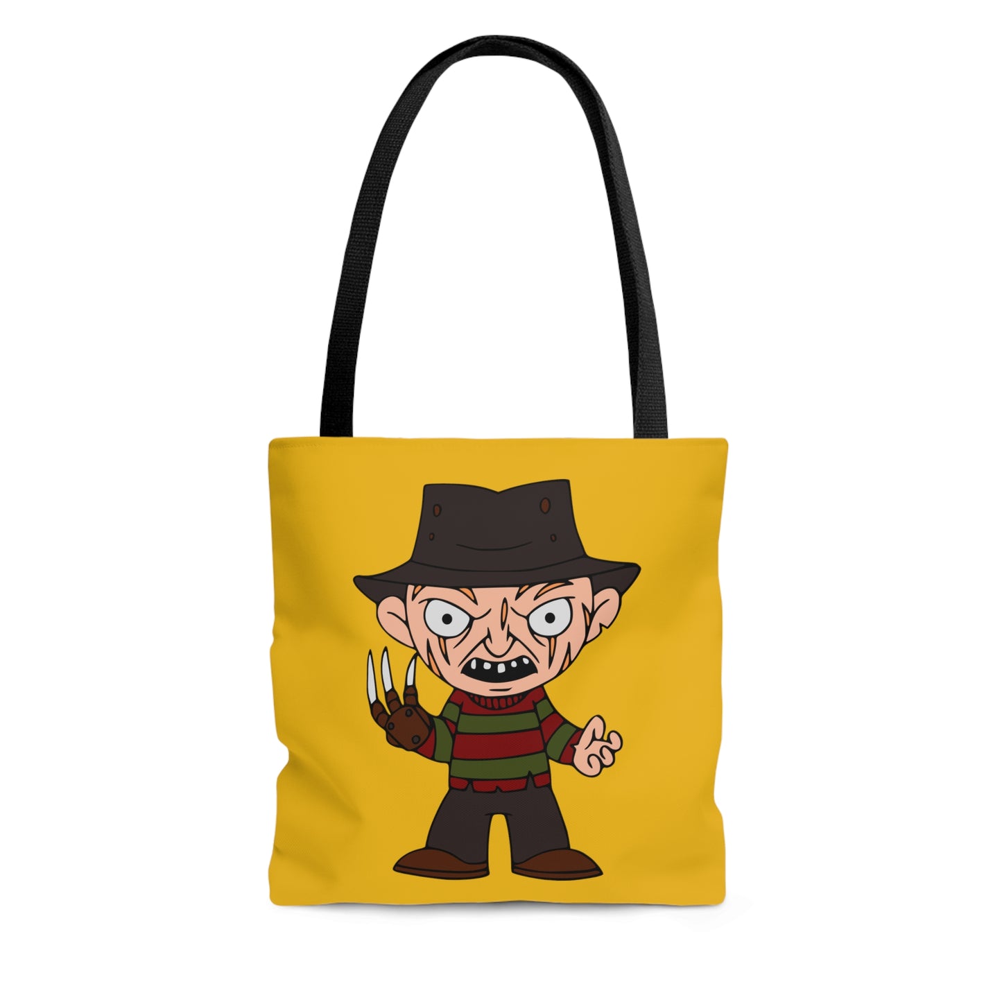 Nightmare on Elm Street Freddy Tote Bag, Halloween Handbag Yellow, Horror Movie Fan Gift, Trick or Treat Bag Small   - HolidayShoppingFinds