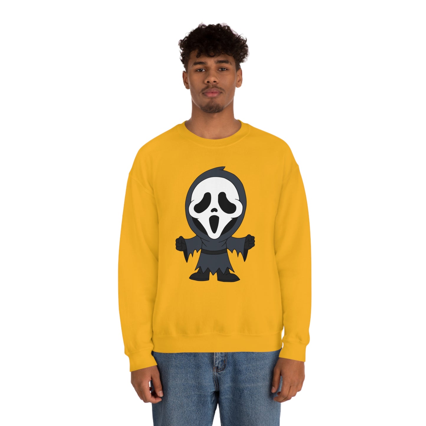 Ghostface Scream "Trick or Scream!" Halloween Unisex Sweatshirt Costume S-5XL    - HolidayShoppingFinds