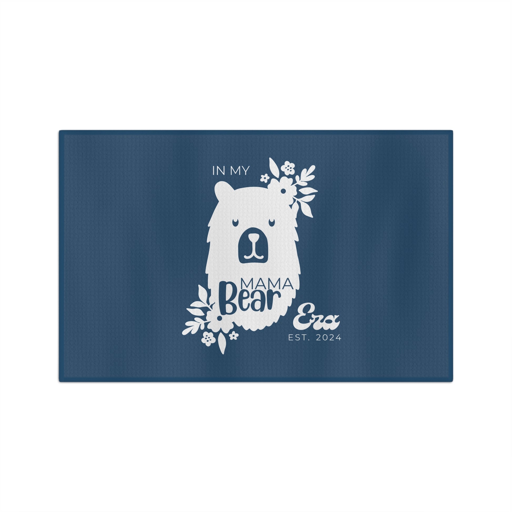 Personalized Mama Bear Kitchen Towel Blue, Custom Towel, Gift For Mom 16'' × 25''   - HolidayShoppingFinds