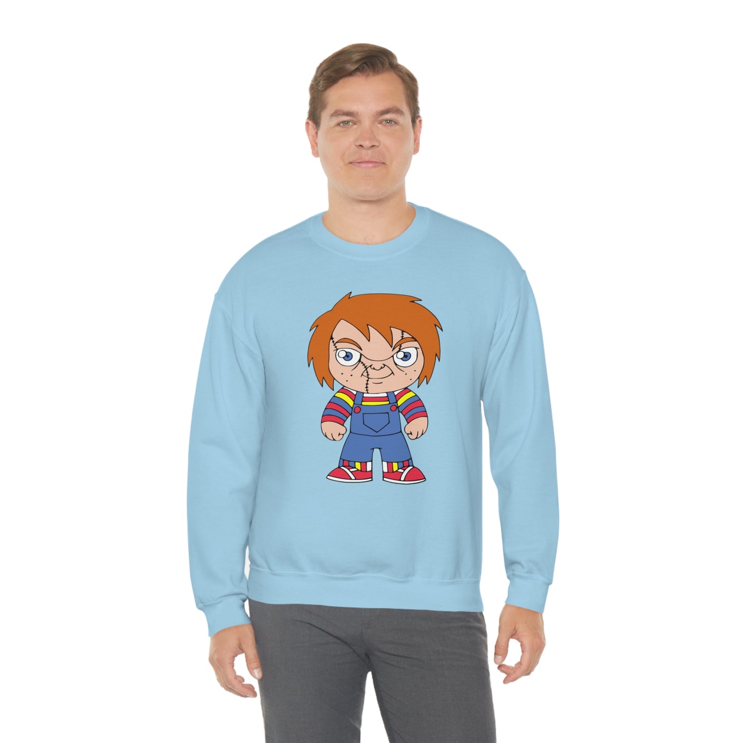 Chucky Wanna play? Halloween Unisex Sweatshirt Costume S-5XL    - HolidayShoppingFinds