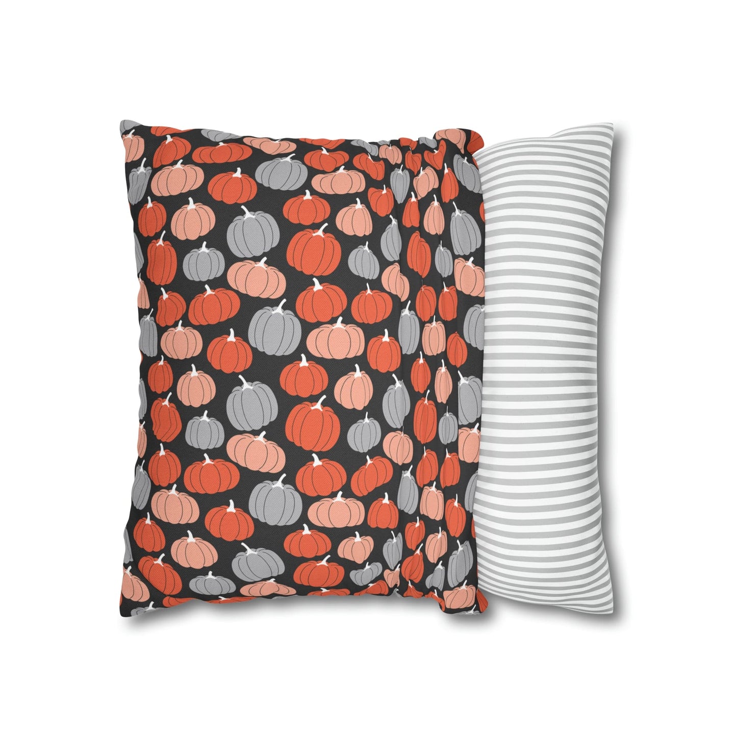 Pumpkins Square Pillow Case Throw Cover, Fall Accent Pillow    - HolidayShoppingFinds