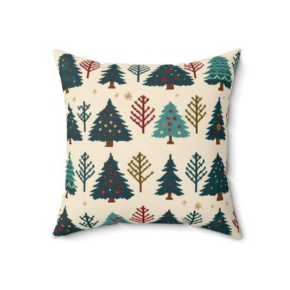 Christmas Trees Pillow, Winter Pines Holiday Accent Pillow, Holiday Gift (Insert Included)    - HolidayShoppingFinds