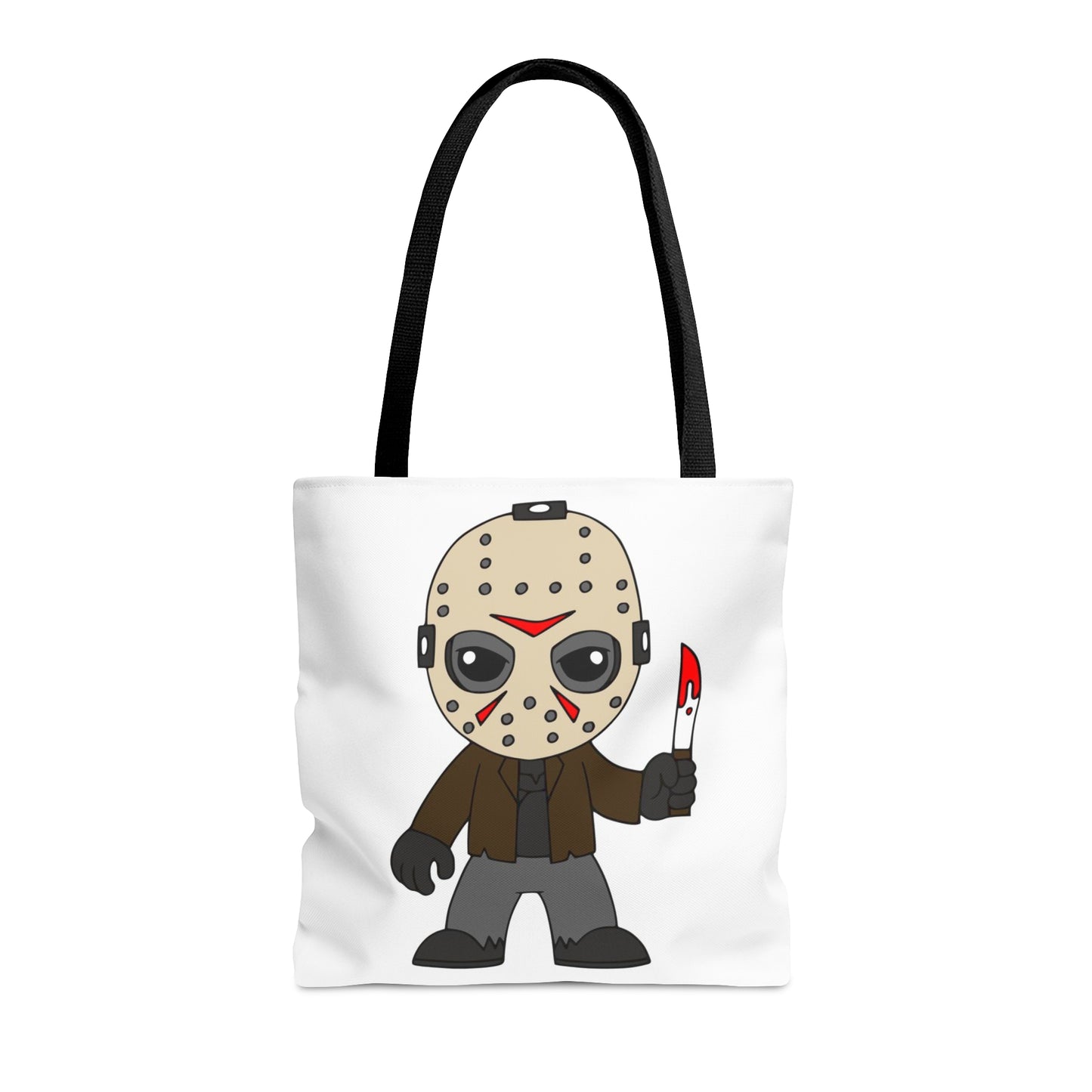 Friday the 13th Jason Tote Bag, Halloween Tick or Treat Bag White, Horror Movie Fan Gift, Camp Crystal Lake Bag    - HolidayShoppingFinds