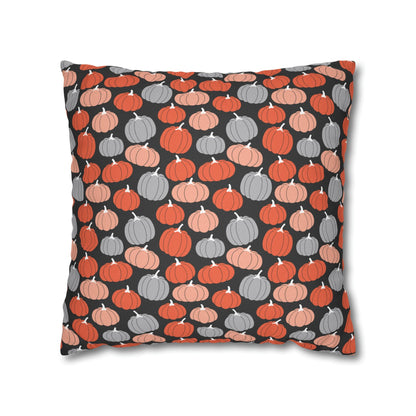 Pumpkins Square Pillow Case Throw Cover, Fall Accent Pillow    - HolidayShoppingFinds