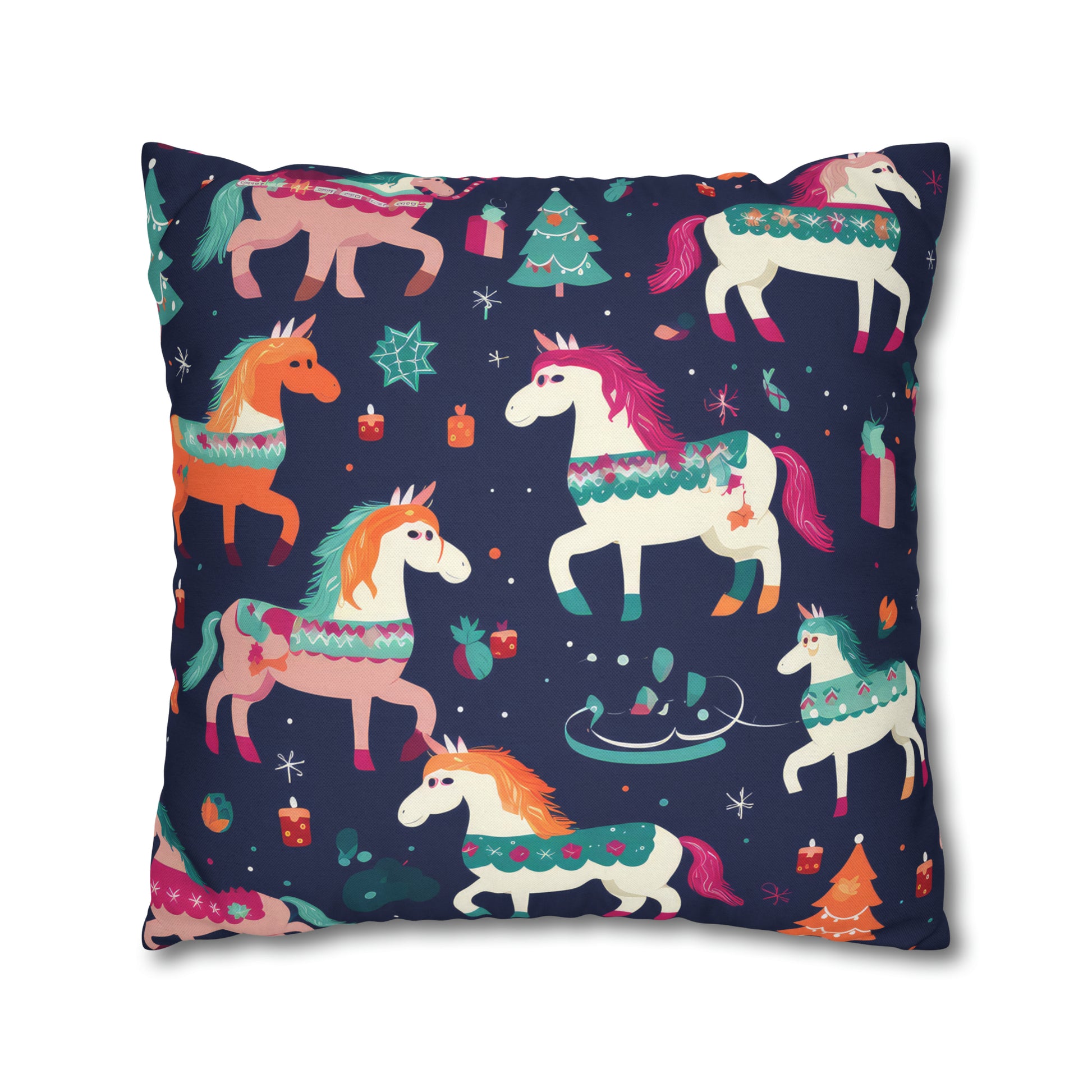 Magical Unicorn Pillowcase, Blue Accent Pillow Case Cover Cushion    - HolidayShoppingFinds