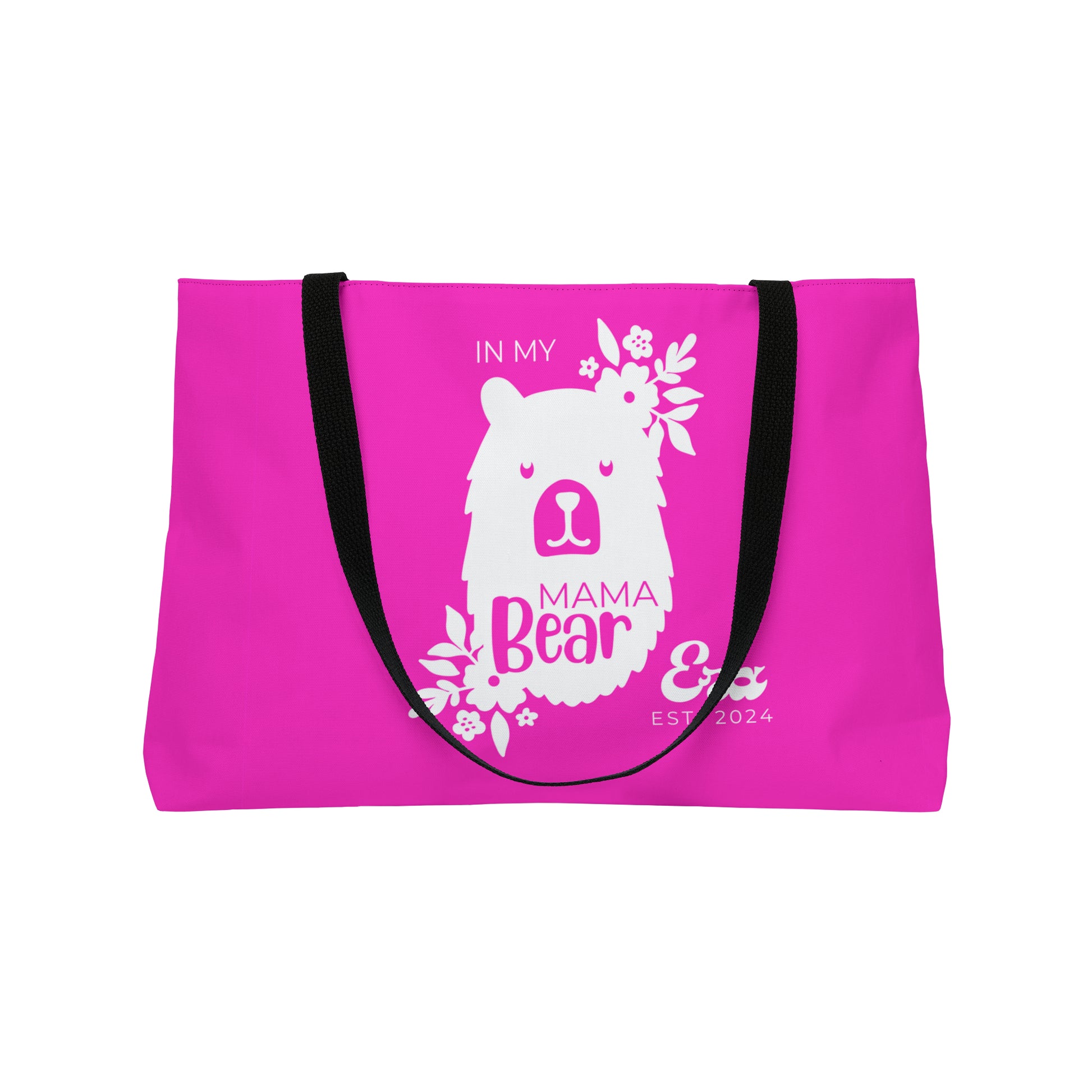 Personalized In My Mama Bear Era Weekender Tote Bag Pink, Gift for Mom    - HolidayShoppingFinds