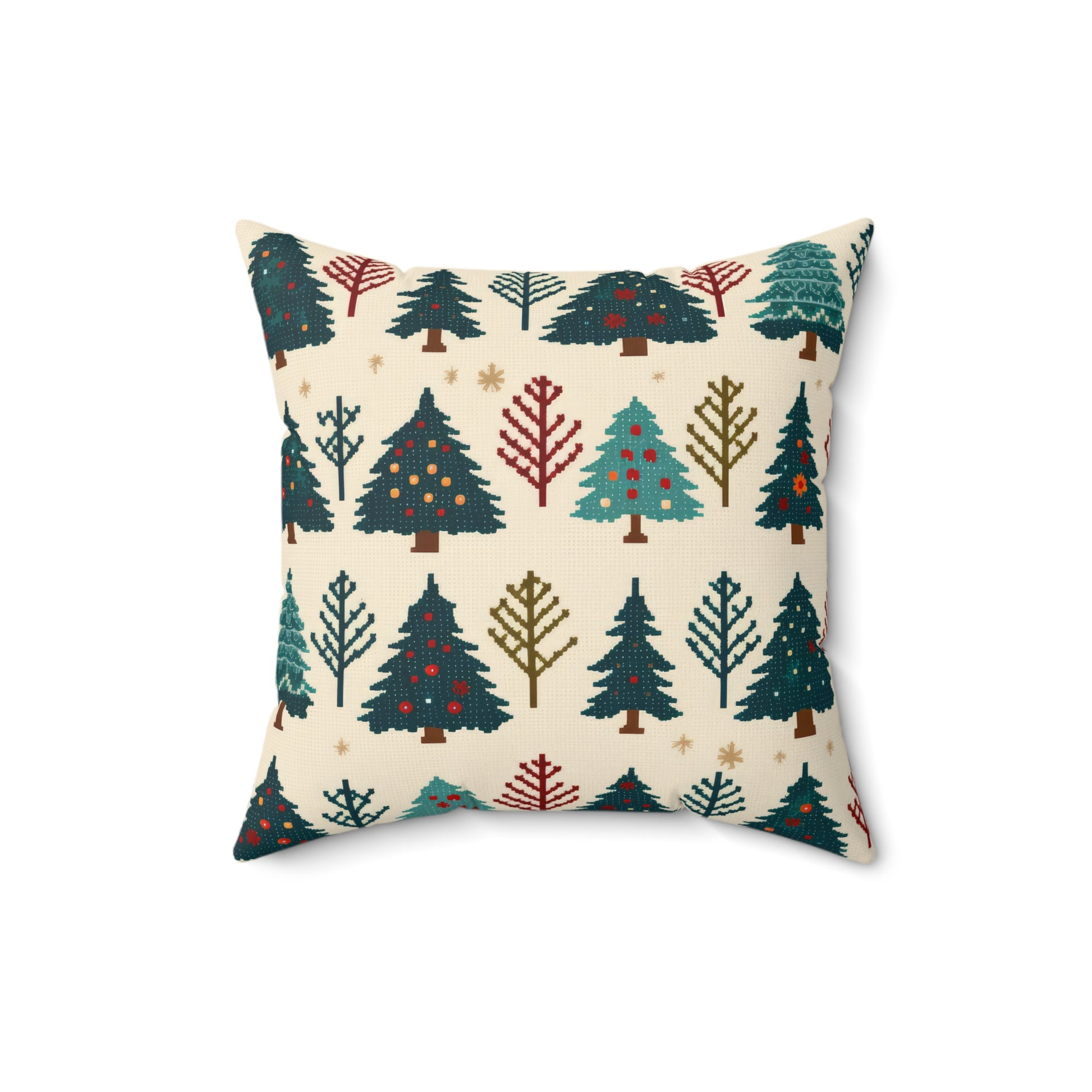 Christmas Trees Pillow, Winter Pines Holiday Accent Pillow, Holiday Gift (Insert Included)    - HolidayShoppingFinds