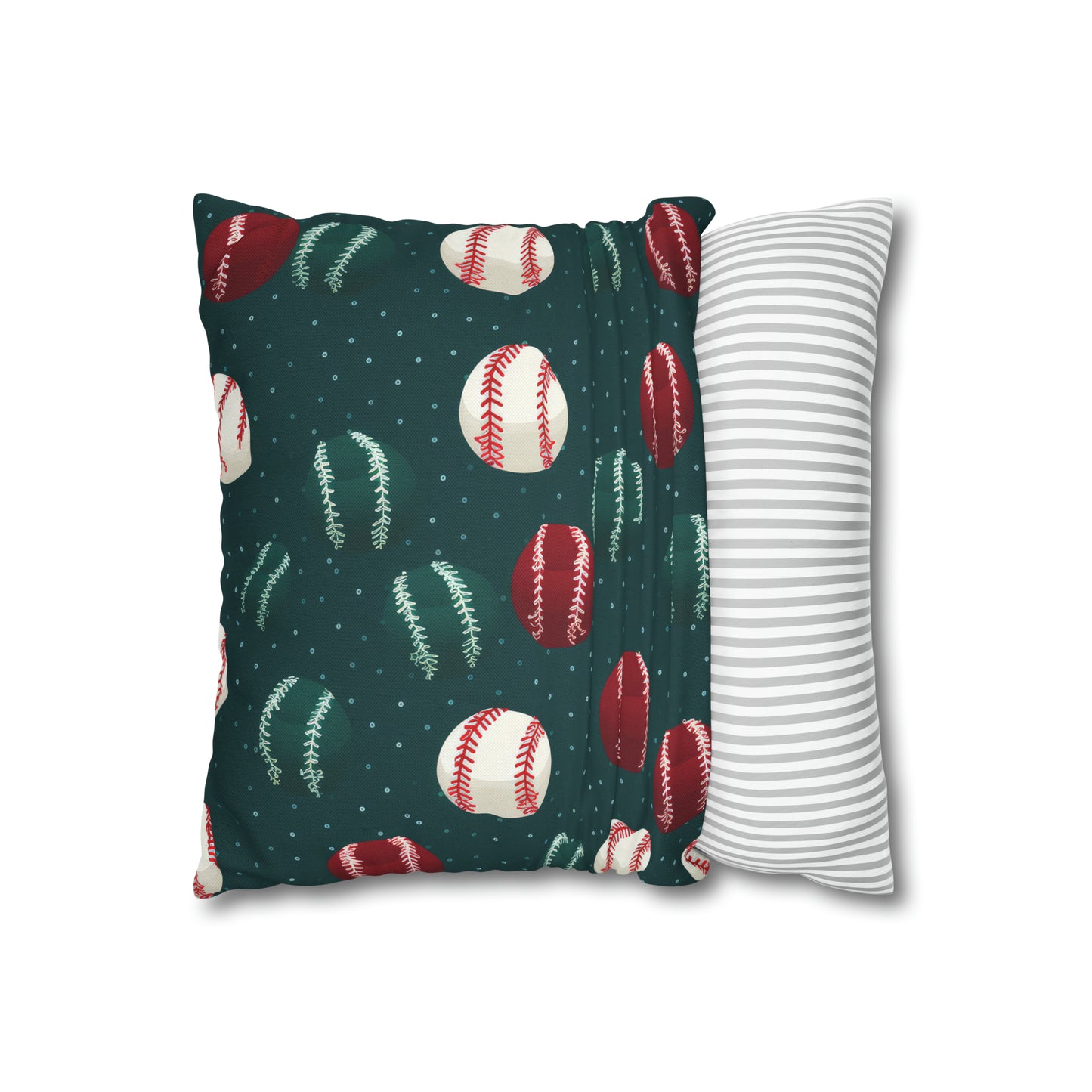 Baseball Green Pillowcase Cushion Cover Accent Pillow Case Cover    - HolidayShoppingFinds