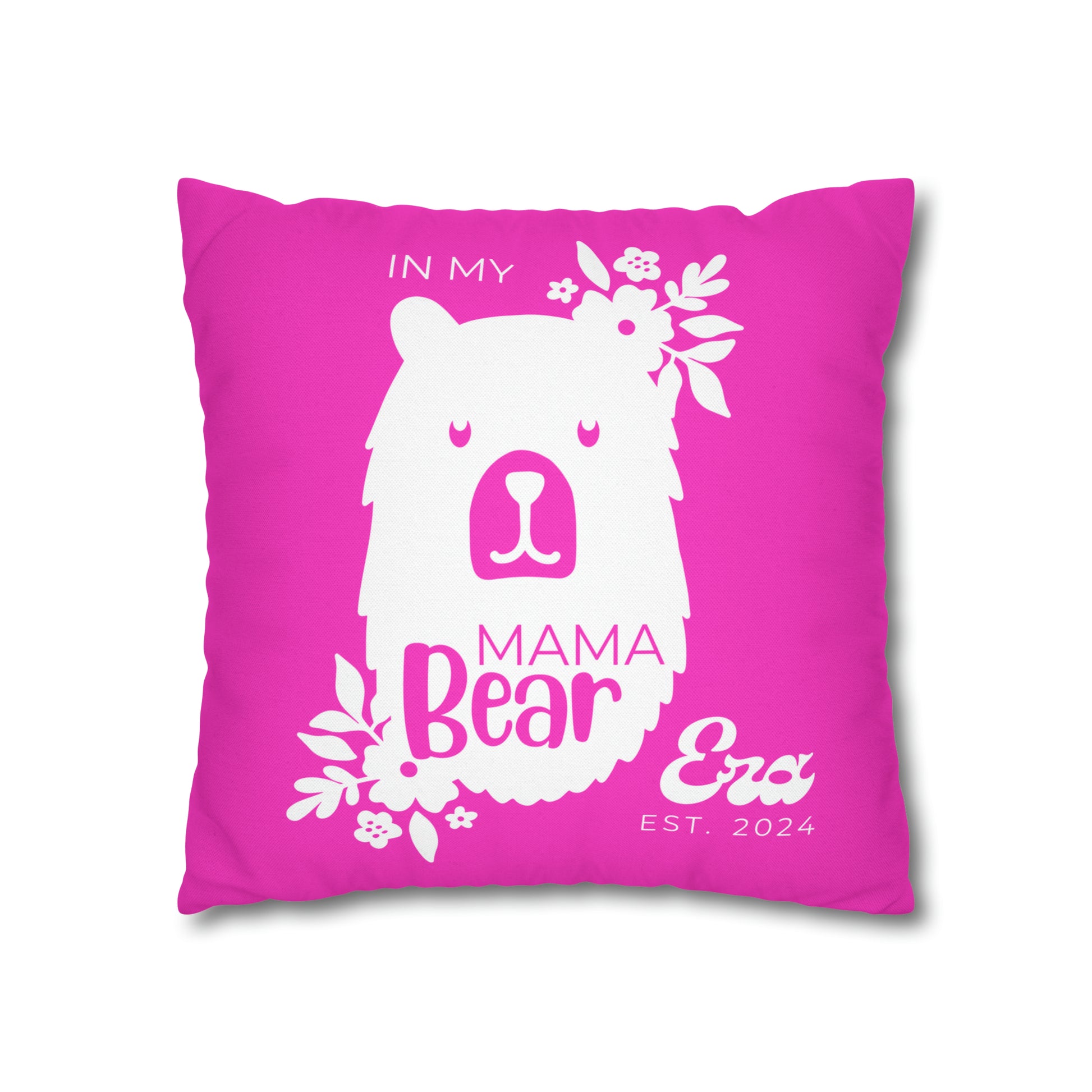 Personalized In My Mama Bear Era Pillowcase Pink, Gift For Mom    - HolidayShoppingFinds