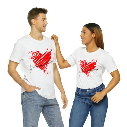 Red Heart Love You are my Chimichanga Valentines Unisex T-Shirt S- 3XL    - HolidayShoppingFinds