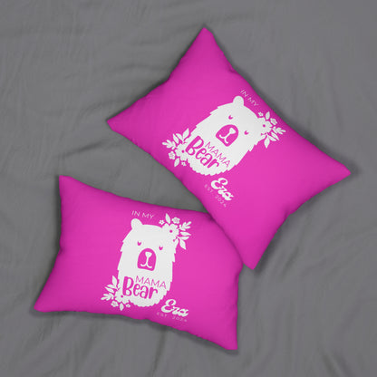 Personalized In My Mama Bear Era Lumbar Pillow Pink, Gift for Mom    - HolidayShoppingFinds