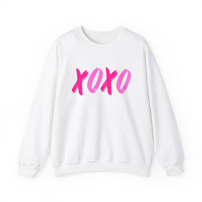 XOXO Valentine's Sweatshirt, Hug & Kisses Valentines Day Sweatershirt S White  - HolidayShoppingFinds