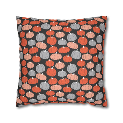 Pumpkins Square Pillow Case Throw Cover, Fall Accent Pillow    - HolidayShoppingFinds