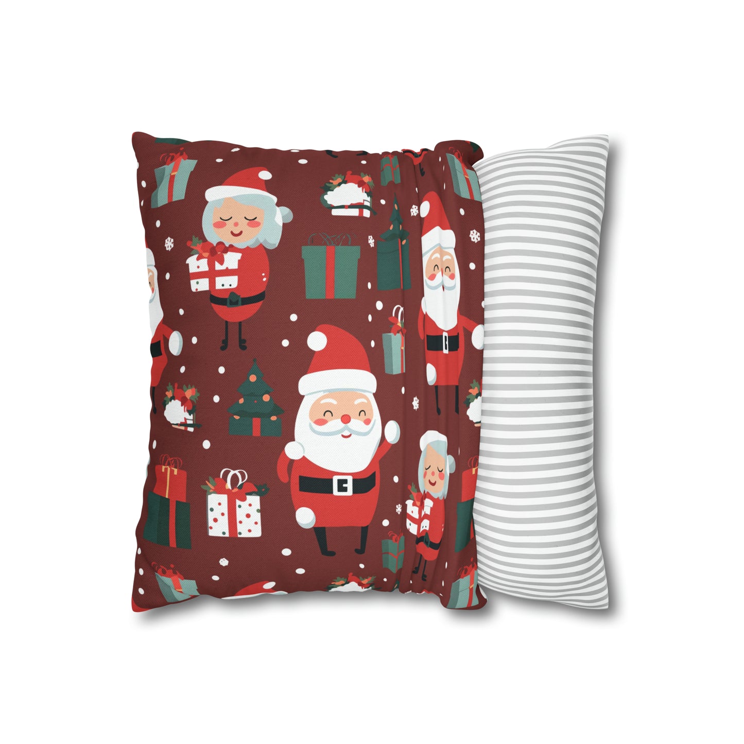 Santa & Mrs. Claus Pillowcase, Christmas Pillow Case, North Pole Home Decor    - HolidayShoppingFinds