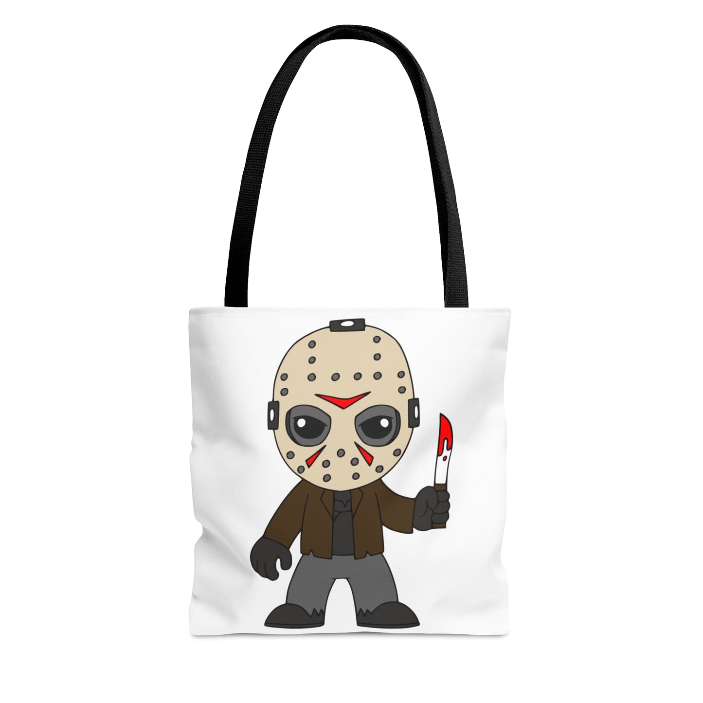 Friday the 13th Jason Tote Bag, Halloween Tick or Treat Bag White, Horror Movie Fan Gift, Camp Crystal Lake Bag    - HolidayShoppingFinds