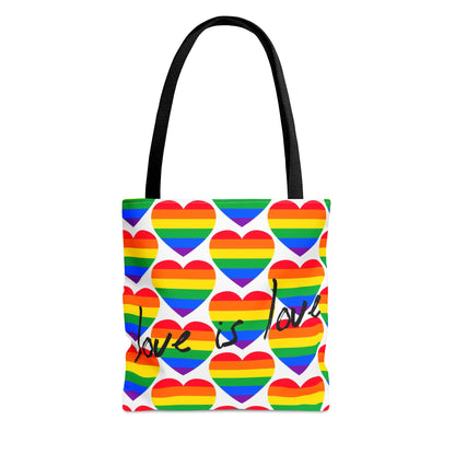 Love is Love Tote Bag, Pride LGBTQ+ Hand Tote Bag, Valentine's Day Gift Small   - HolidayShoppingFinds