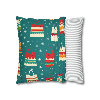 Holiday Shopaholic Gift Pillowcase, Add to Cart Pillow Case, Holiday Shopping Pillow Cover, Holiday Gift    - HolidayShoppingFinds