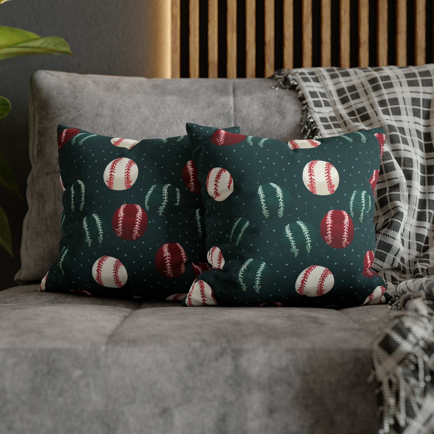 Baseball Green Pillowcase Cushion Cover Accent Pillow Case Cover    - HolidayShoppingFinds