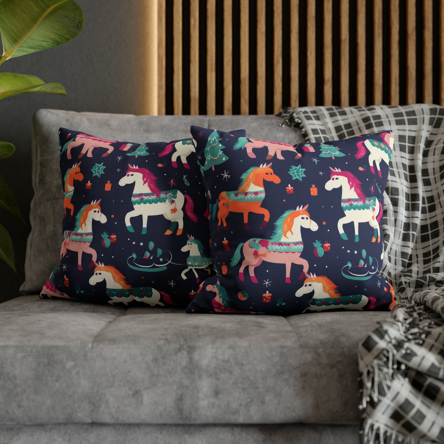 Magical Unicorn Pillowcase, Blue Accent Pillow Case Cover Cushion    - HolidayShoppingFinds