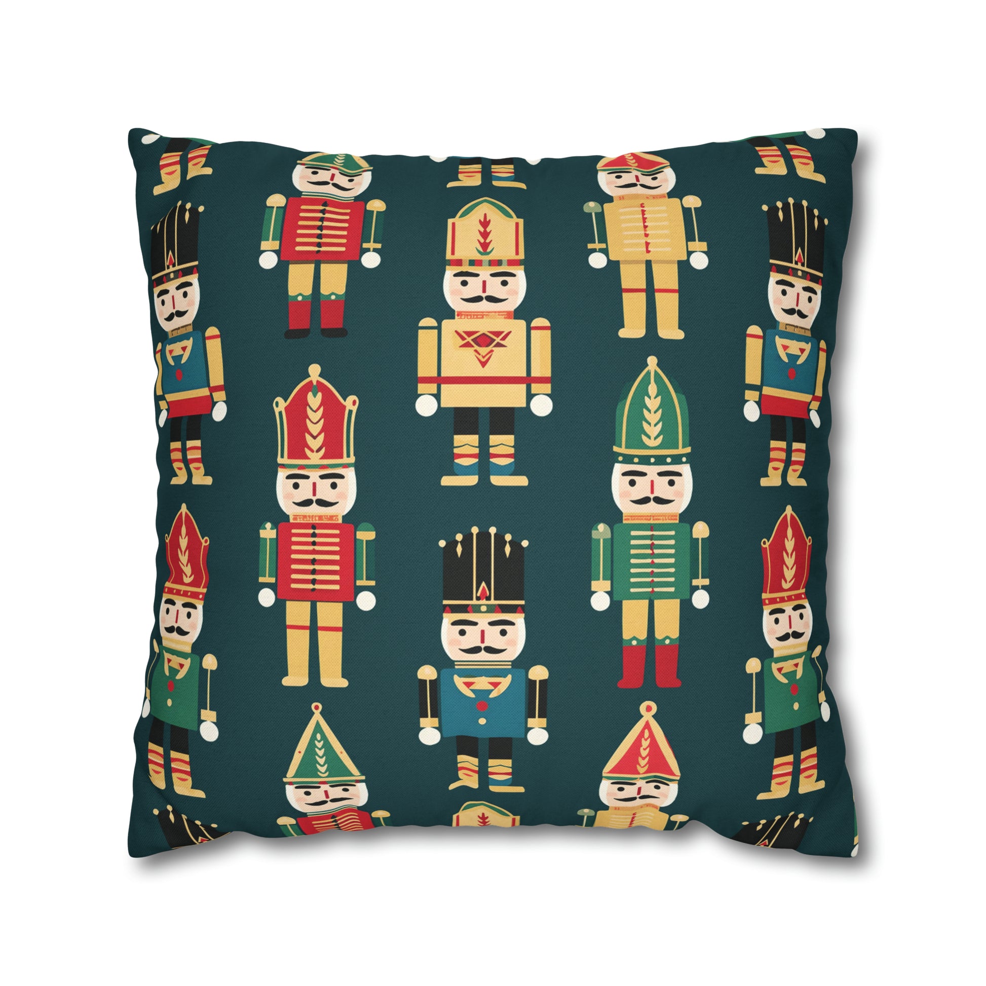 Christmas Nutcrackers Pillowcase, Holiday Accent Green Pillow Case, Nutcracker Pillow Cover, Holiday Gift    - HolidayShoppingFinds