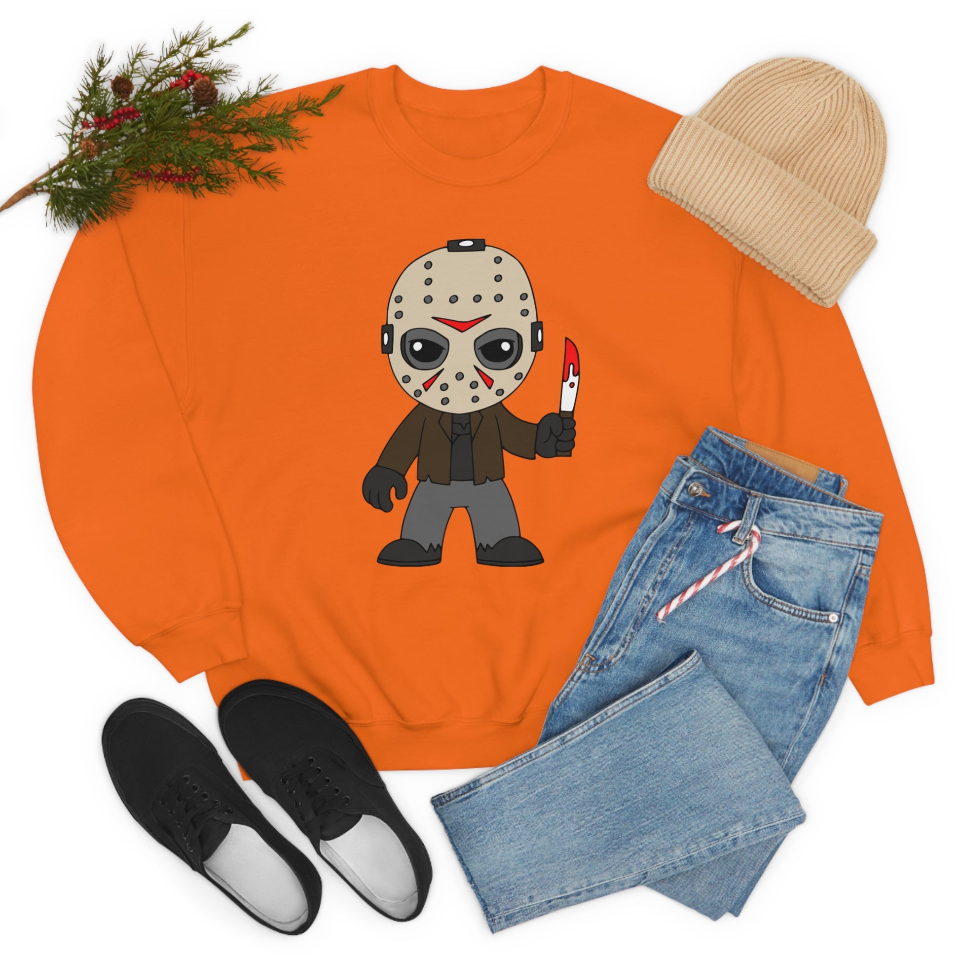 Friday the 13th Jason "Camp Crystal Lake Counselor in Training" Halloween Unisex Sweatshirt S-5XL    - HolidayShoppingFinds