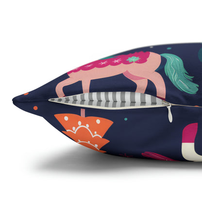 Magical Unicorn Pillowcase, Blue Accent Pillow Case Cover Cushion    - HolidayShoppingFinds