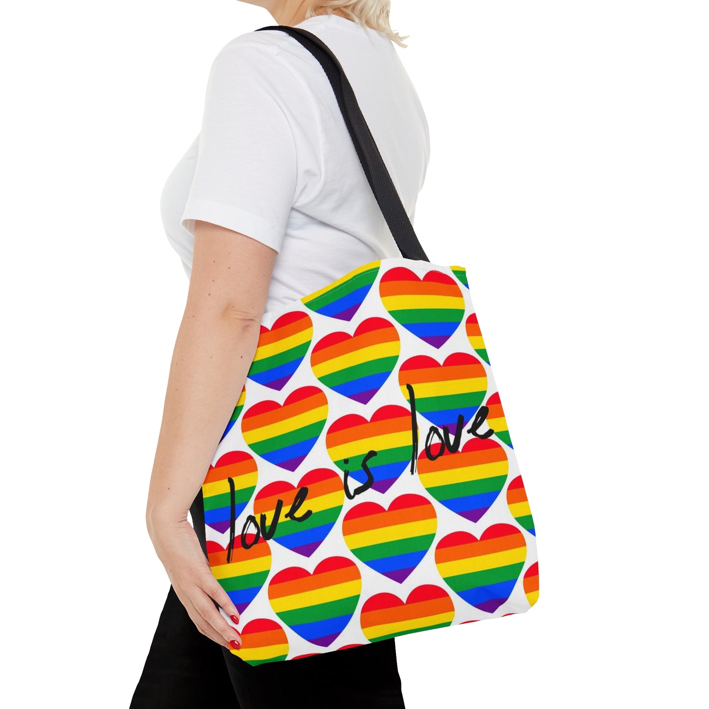 Love is Love Tote Bag, Pride LGBTQ+ Hand Tote Bag, Valentine's Day Gift    - HolidayShoppingFinds