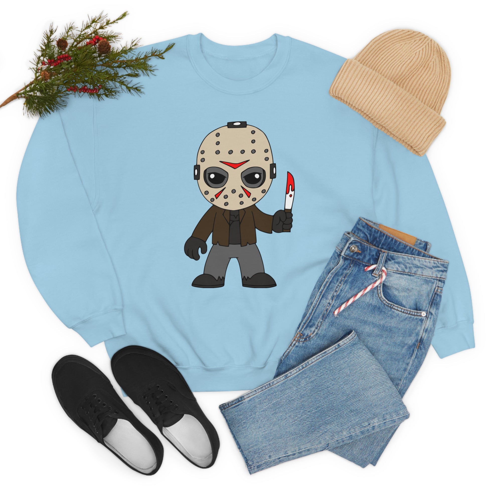 Friday the 13th Jason "Camp Crystal Lake Counselor in Training" Halloween Unisex Sweatshirt S-5XL    - HolidayShoppingFinds