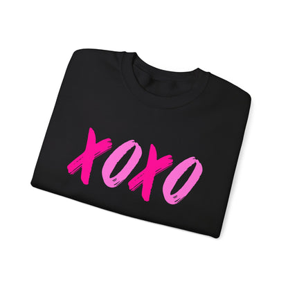 XOXO Valentine's Sweatshirt, Hug & Kisses Valentines Day Sweatershirt    - HolidayShoppingFinds