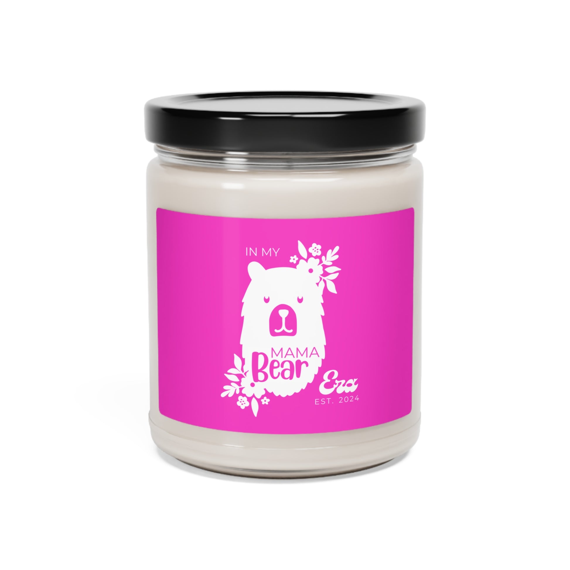 In My Mama Bear Era Candle, Personalized Gift for Mother, Pink 100% Vegan Soy Wax Scented Candle Eco-Friendly Long-Lasting Candle Coconut Cream + Cardamom 9oz  - HolidayShoppingFinds