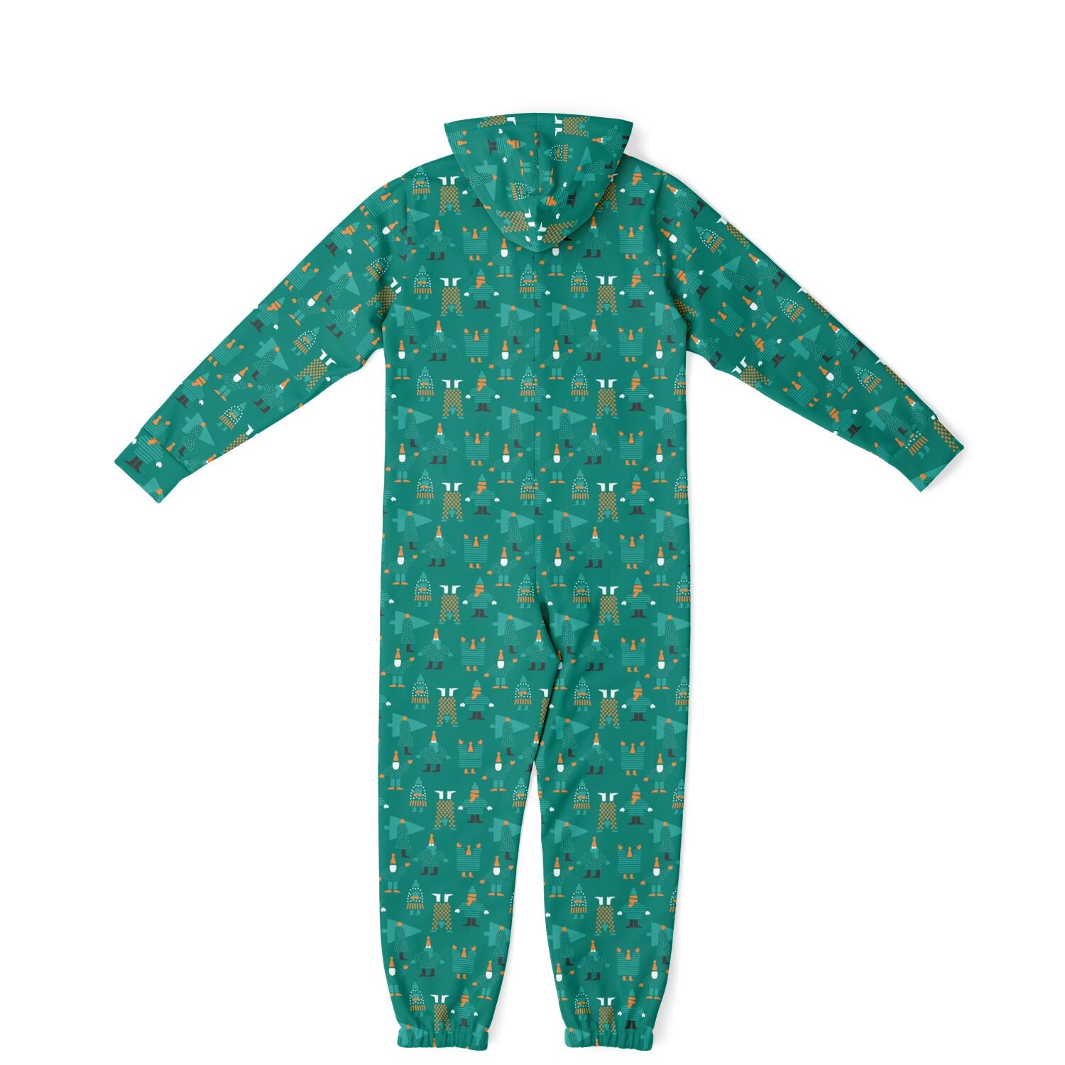 Green Holiday Jumpsuit Adult Onesie Gender-Neutral Athletic PJs    - HolidayShoppingFinds