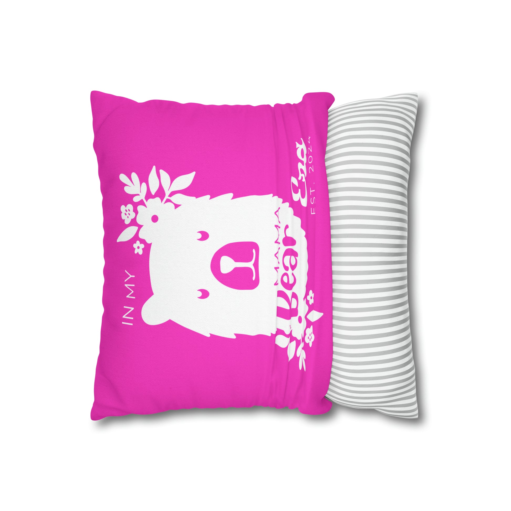 Personalized In My Mama Bear Era Pillowcase Pink, Gift For Mom    - HolidayShoppingFinds