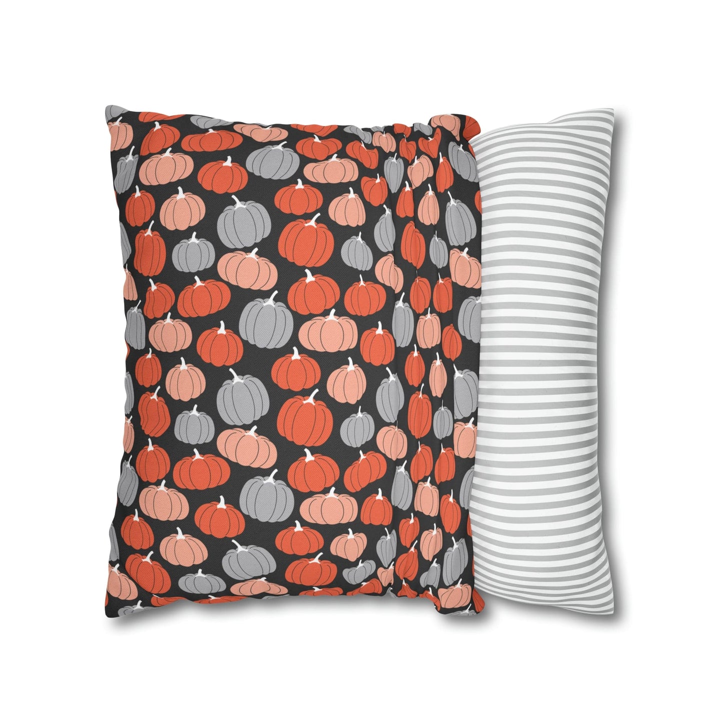 Pumpkins Square Pillow Case Throw Cover, Fall Accent Pillow    - HolidayShoppingFinds