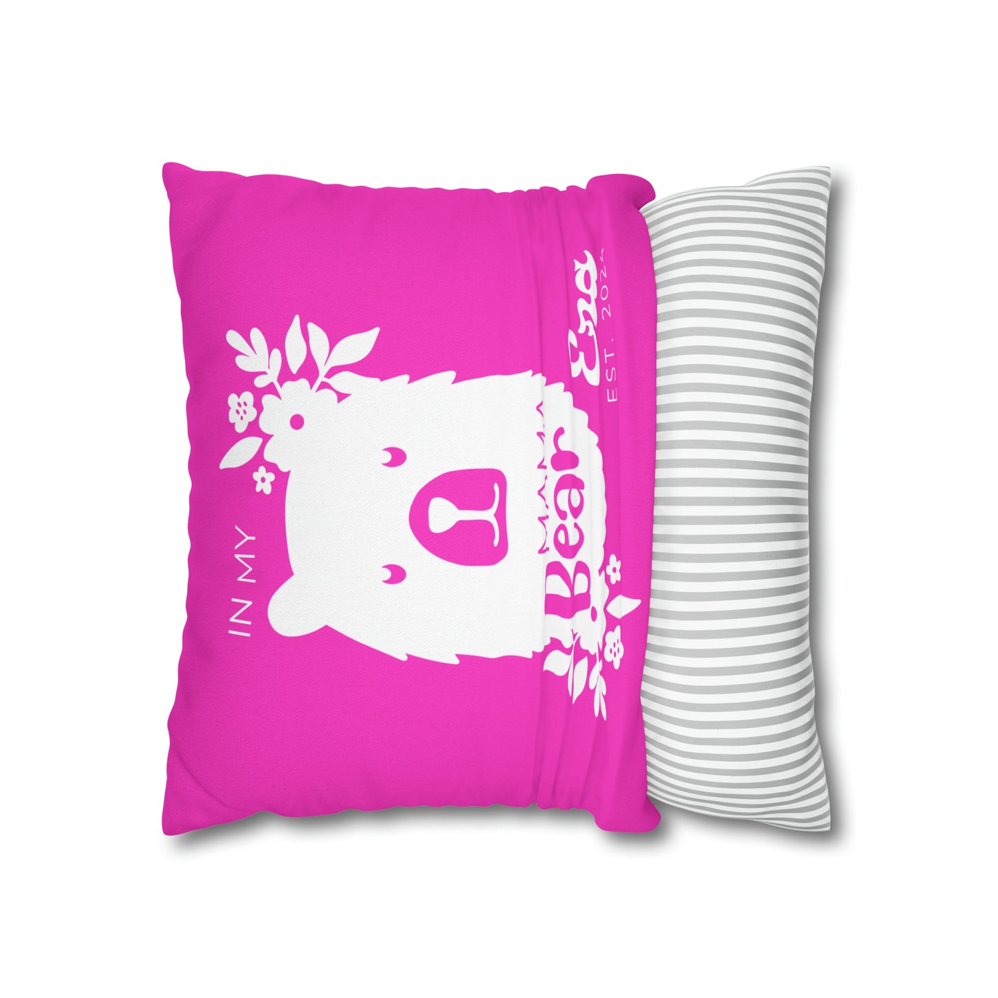 Personalized In My Mama Bear Era Pillowcase Pink, Gift For Mom    - HolidayShoppingFinds