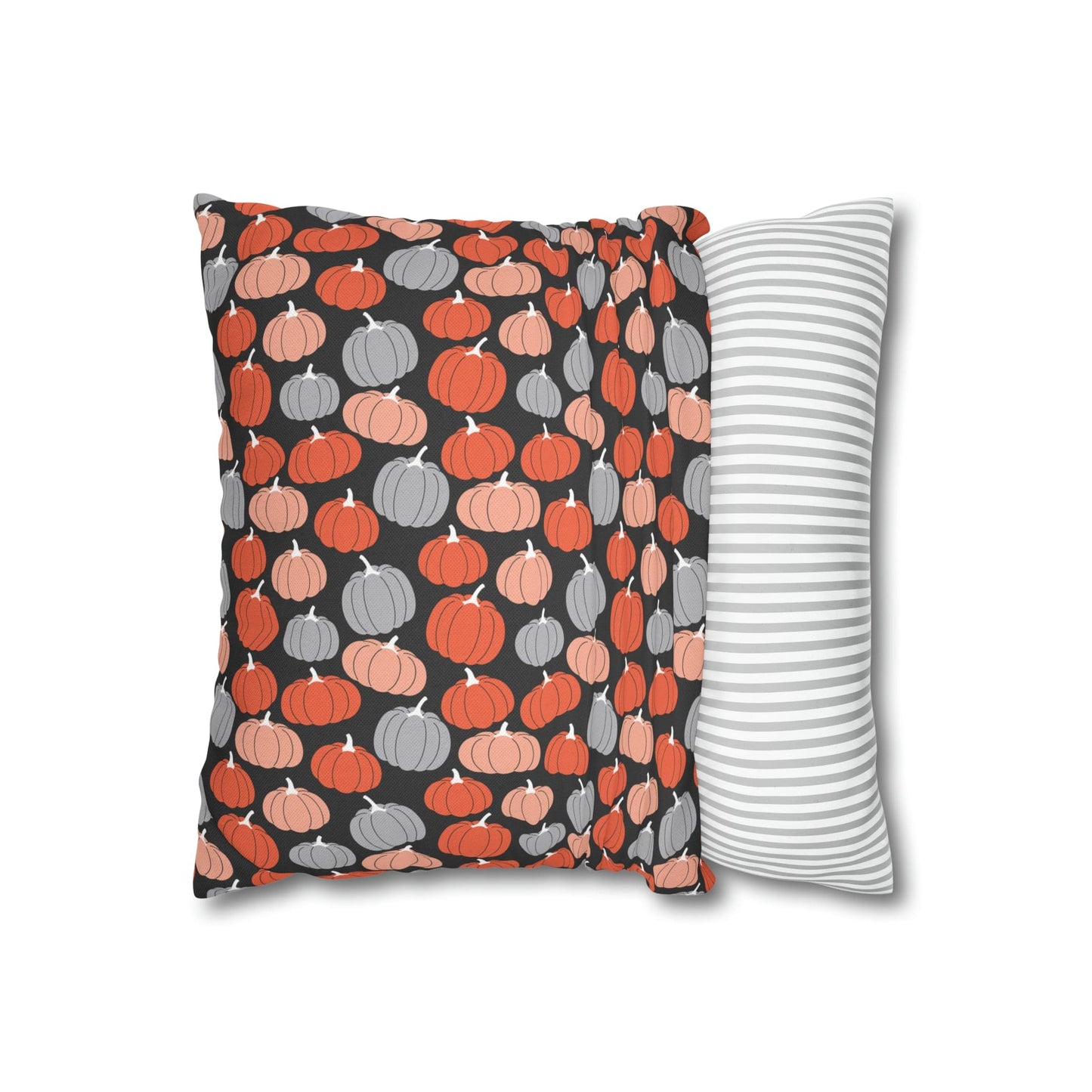 Pumpkins Square Pillow Case Throw Cover, Fall Accent Pillow    - HolidayShoppingFinds