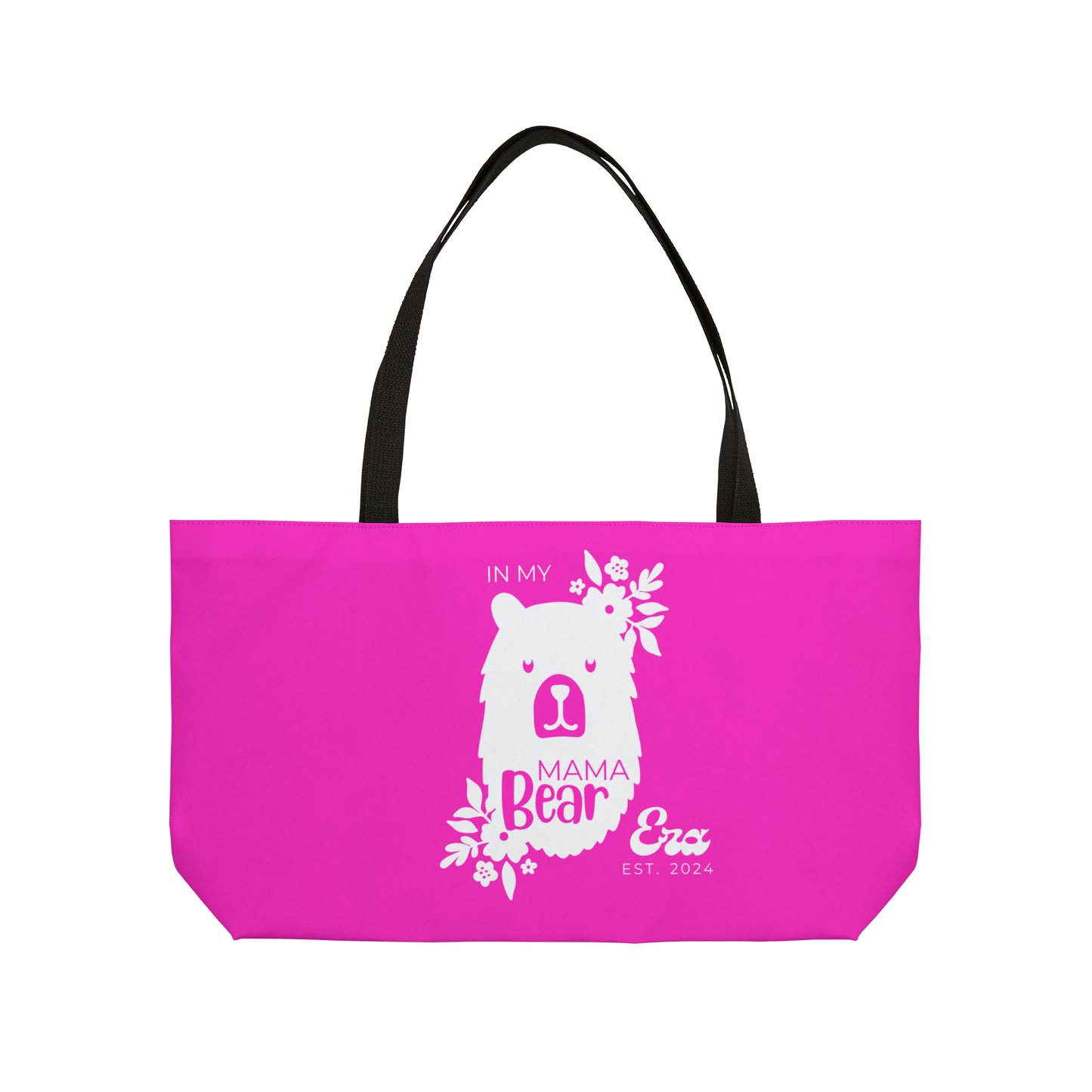 Personalized In My Mama Bear Era Weekender Tote Bag Pink, Gift for Mom    - HolidayShoppingFinds