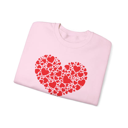 Double Heart Valentines Day Sweatshirt, Heart Sweatshirt Womens Mens    - HolidayShoppingFinds